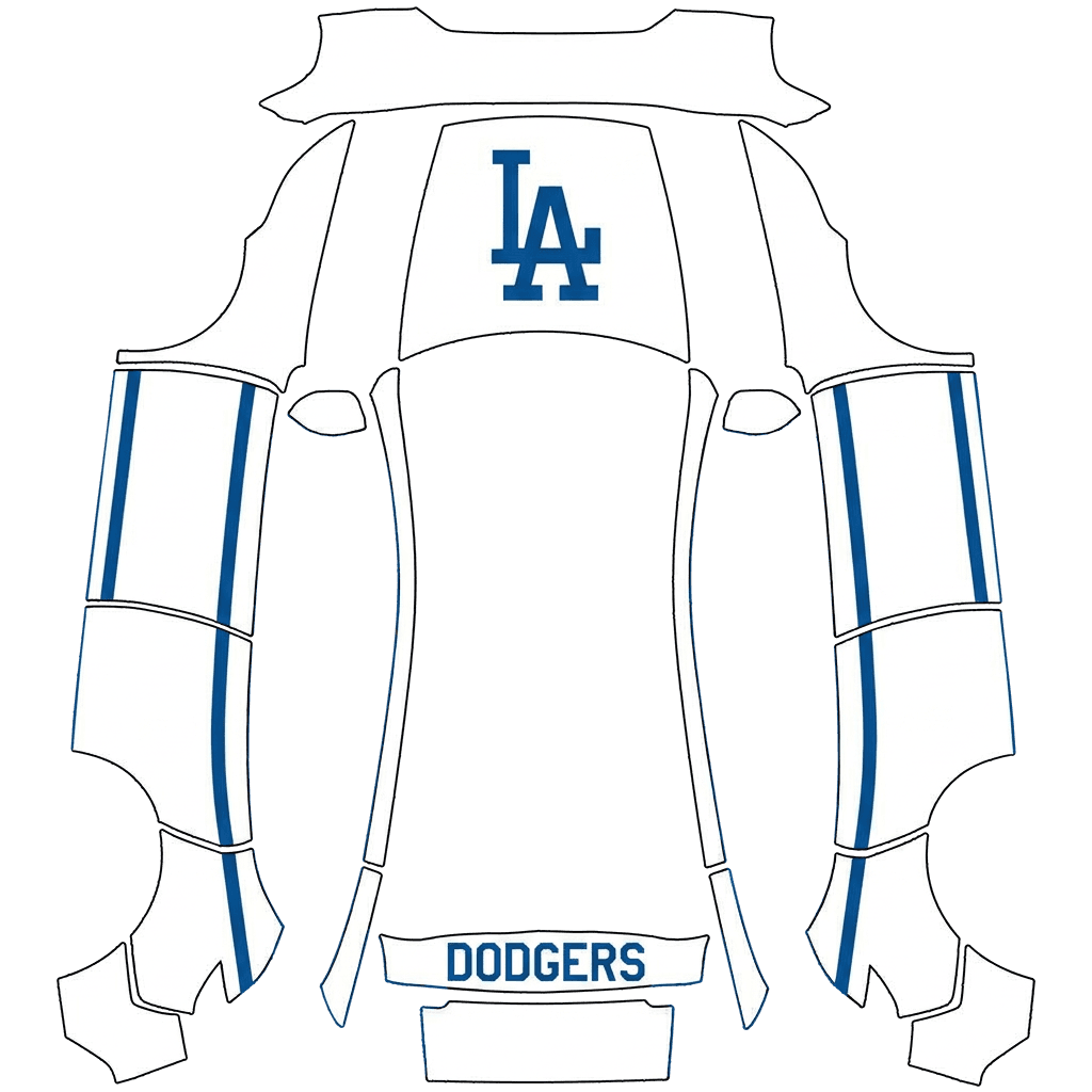 White LA Dodgers