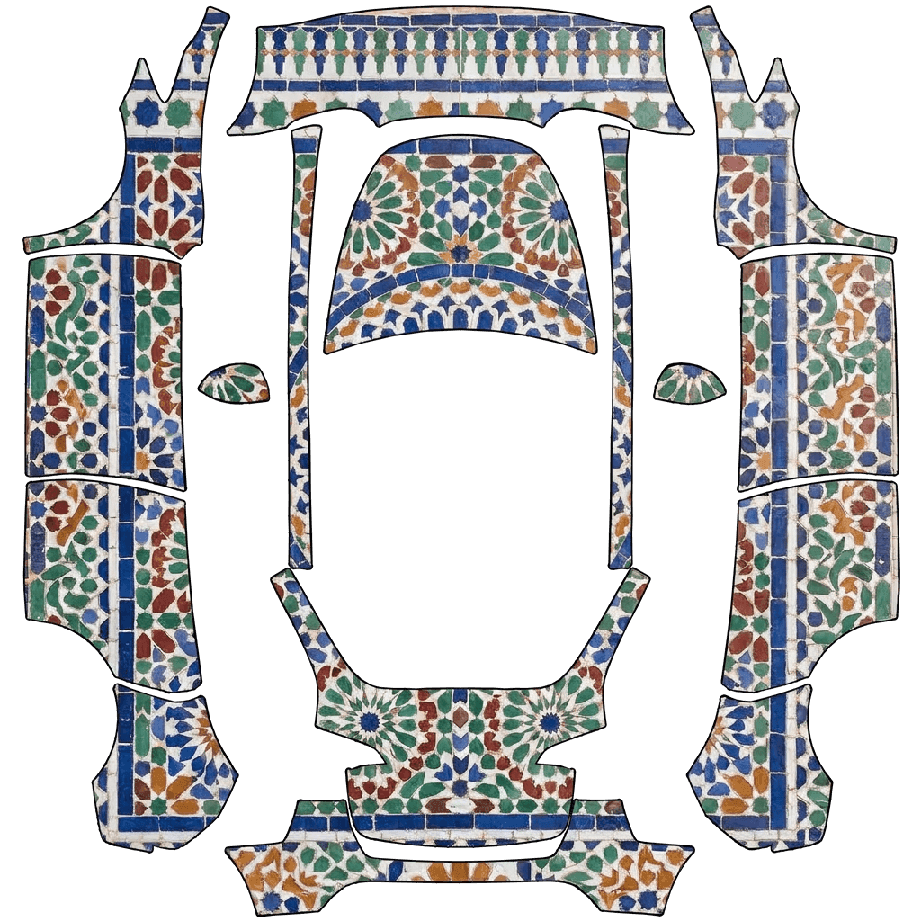 Moroccan zellige