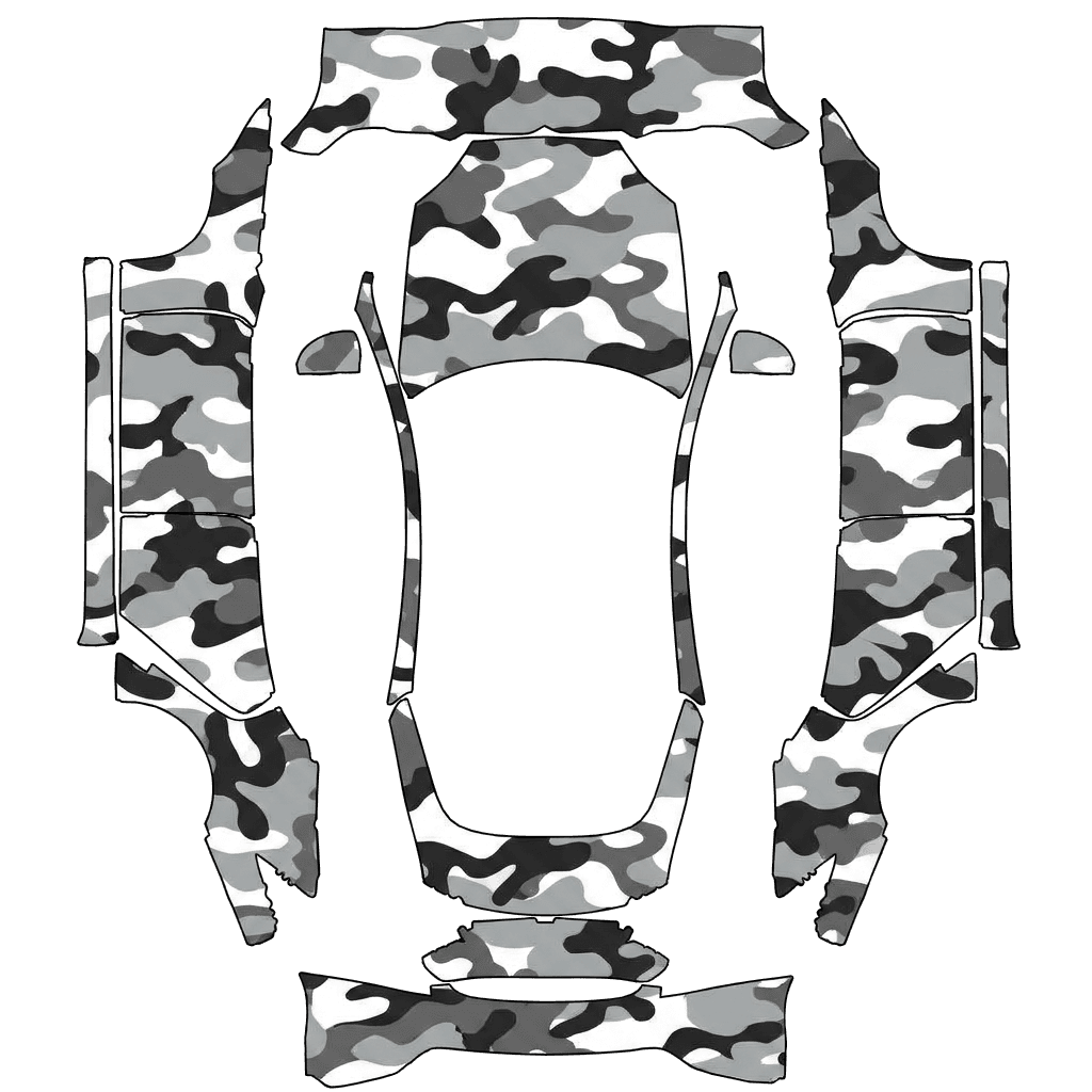 White , Blk Camo Combo