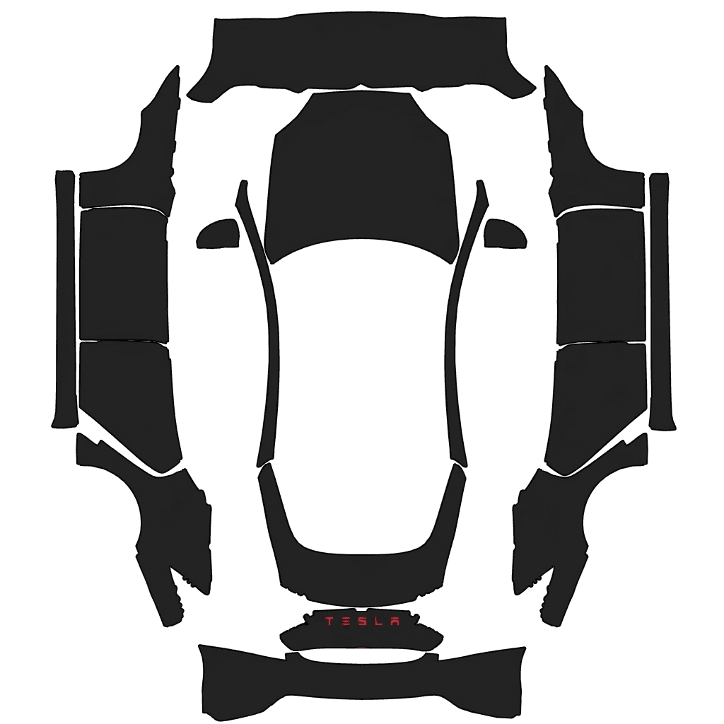 Black and red number 3