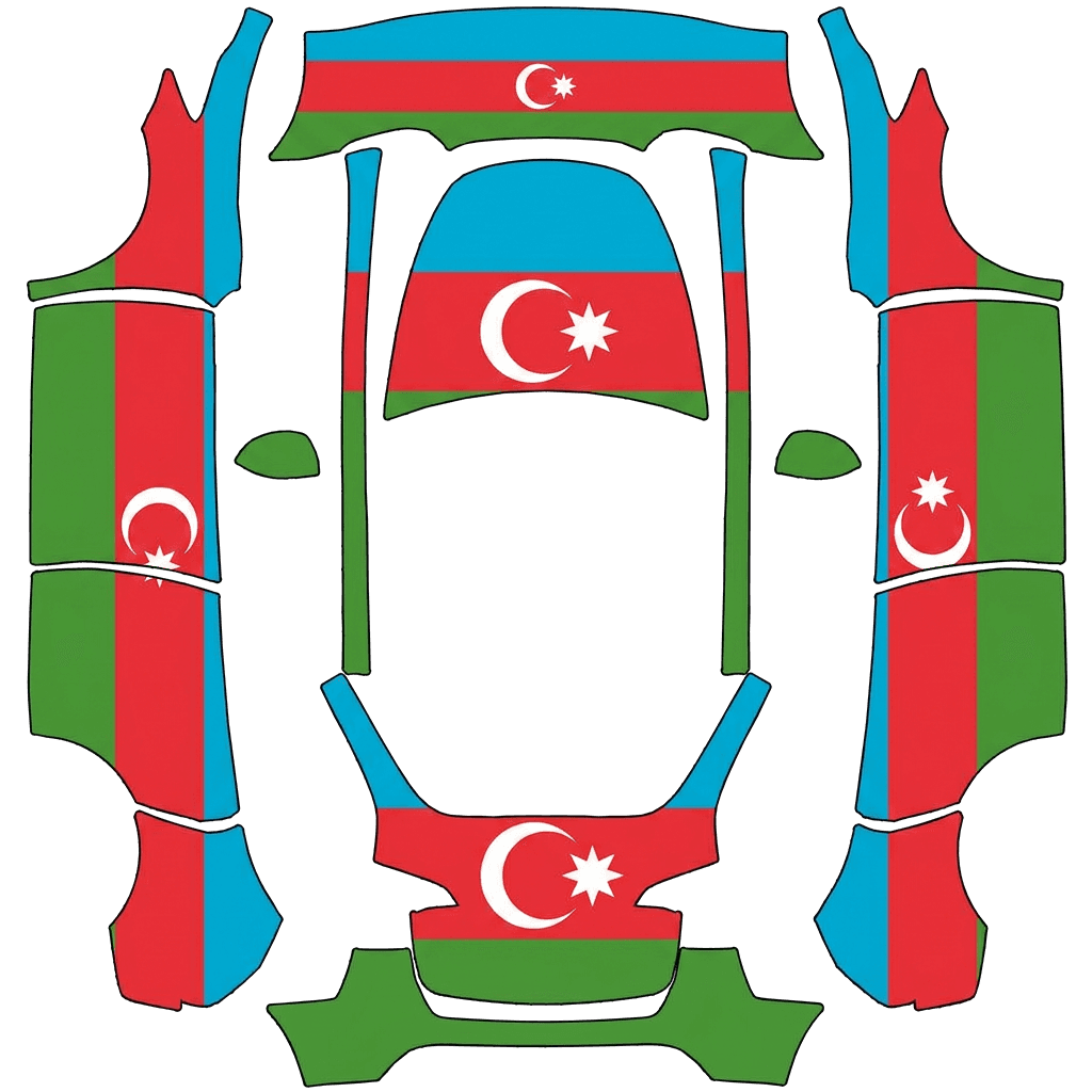 Azerbaijan Flag